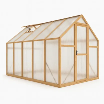 Serre de jardin en bois et polycarbonate-Sofalexa