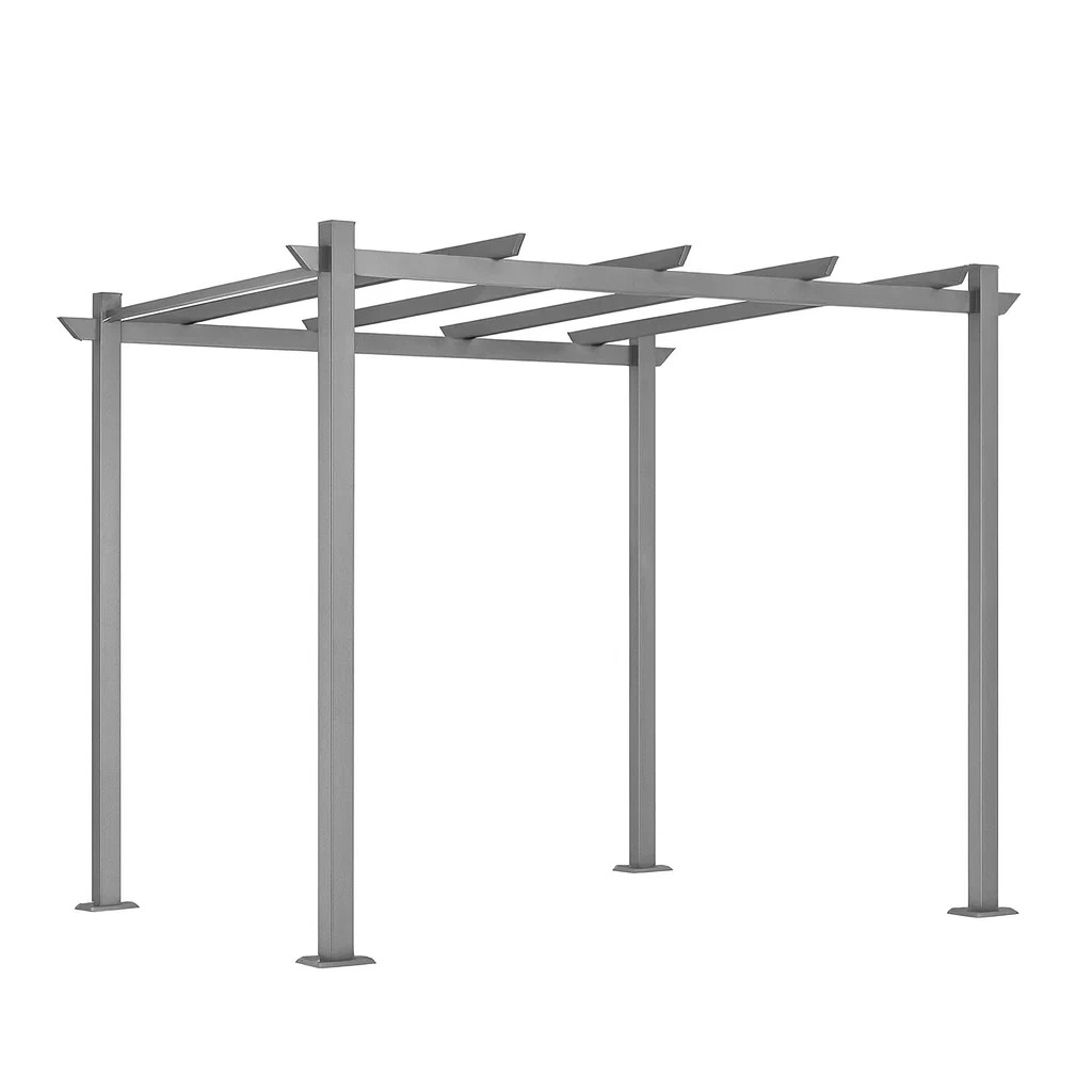 Pergola en aluminium gris-Sofalexa