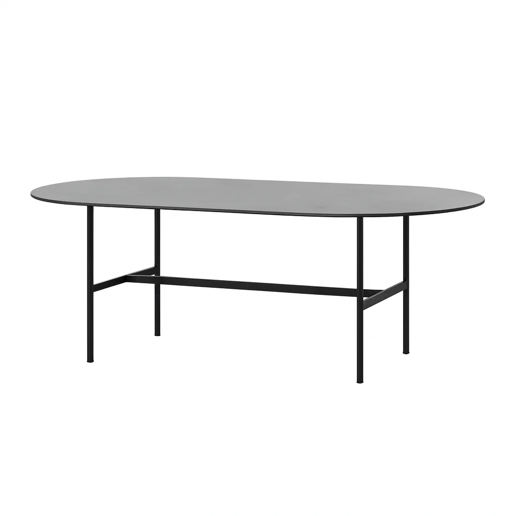 Table en métal et noir-Sofalexa