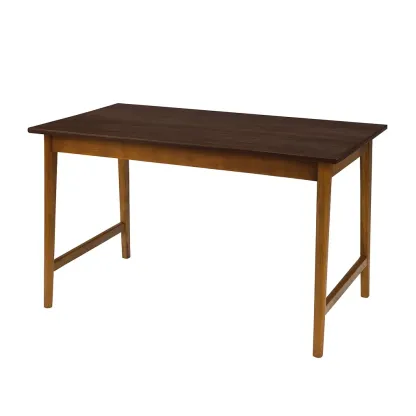 Table en bois massif marron-Sofalexa