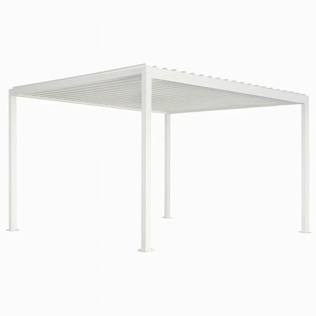 Pergola en aluminium blanc-Sofalexa