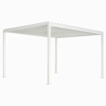 Pergola en aluminium blanc-Sofalexa