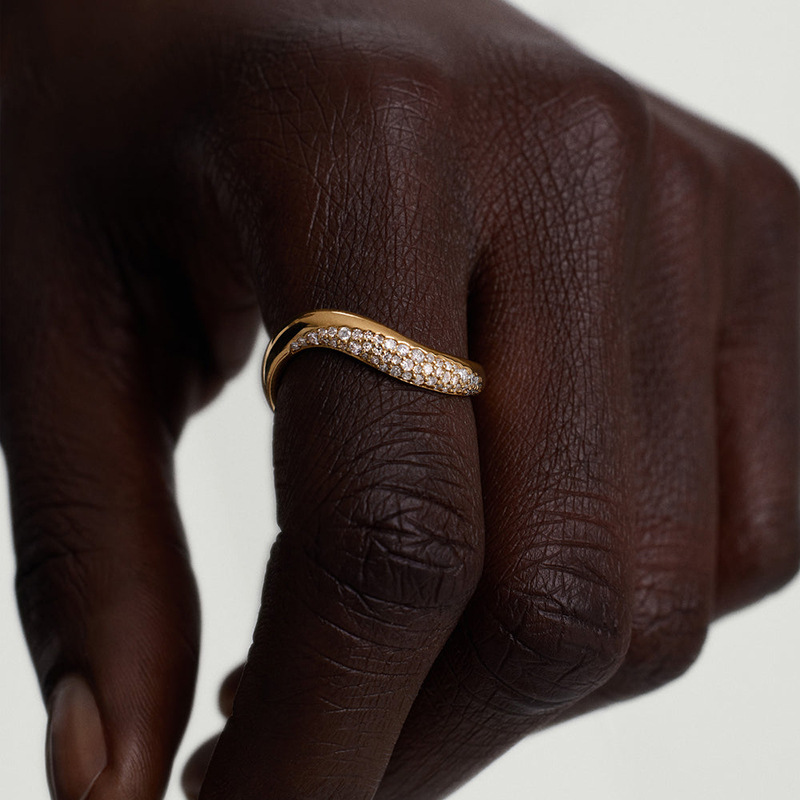 Diamond Irregular Ring – Velur