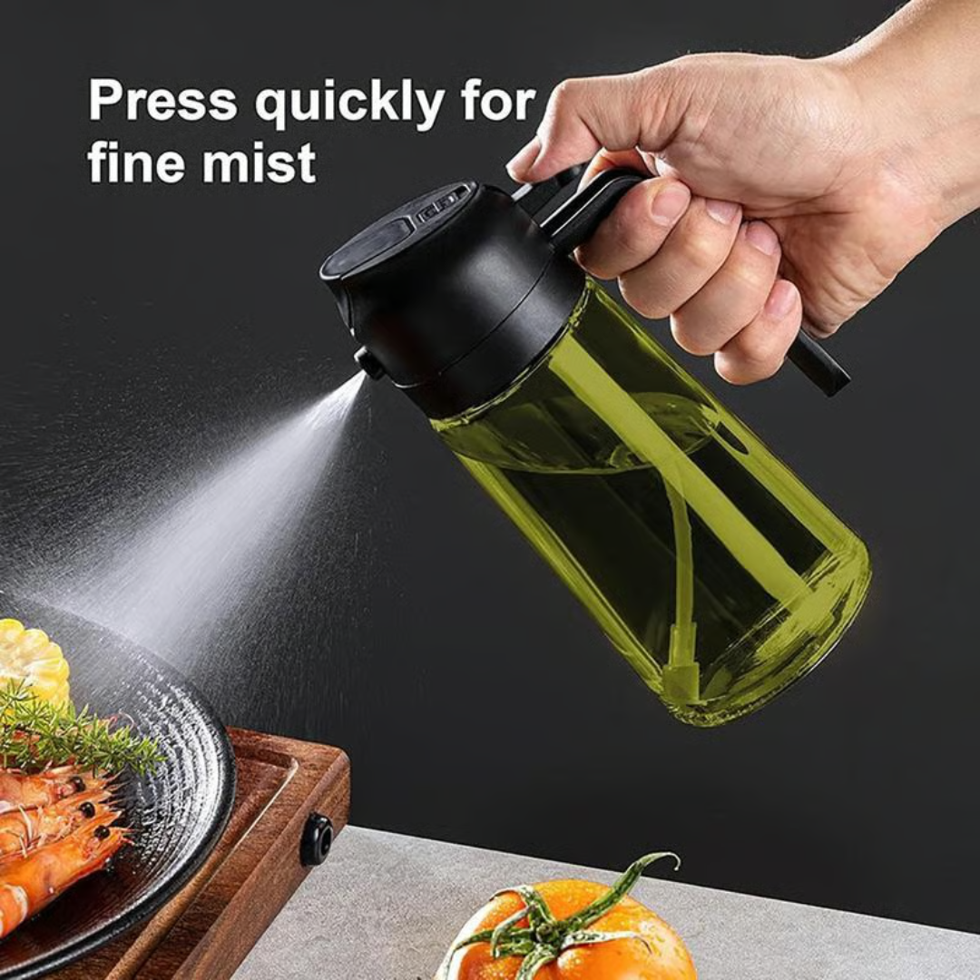 2 Count 2 In 1 Oil Sprayer 16oz/470ml - Light-blocking Dark