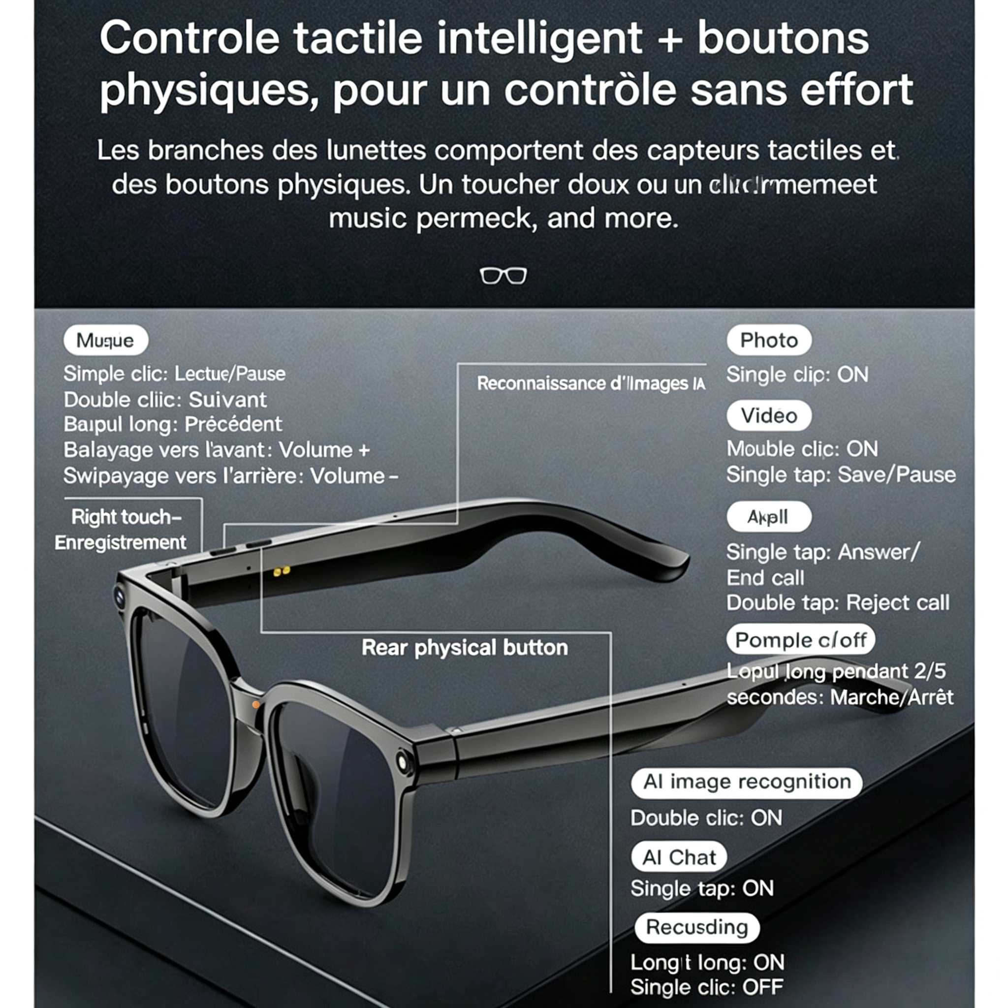 👓Dernier jour ! -50 % sur les lunettes de soleil photochromiques intelligentes Bluetooth avec intelligence artificielle.