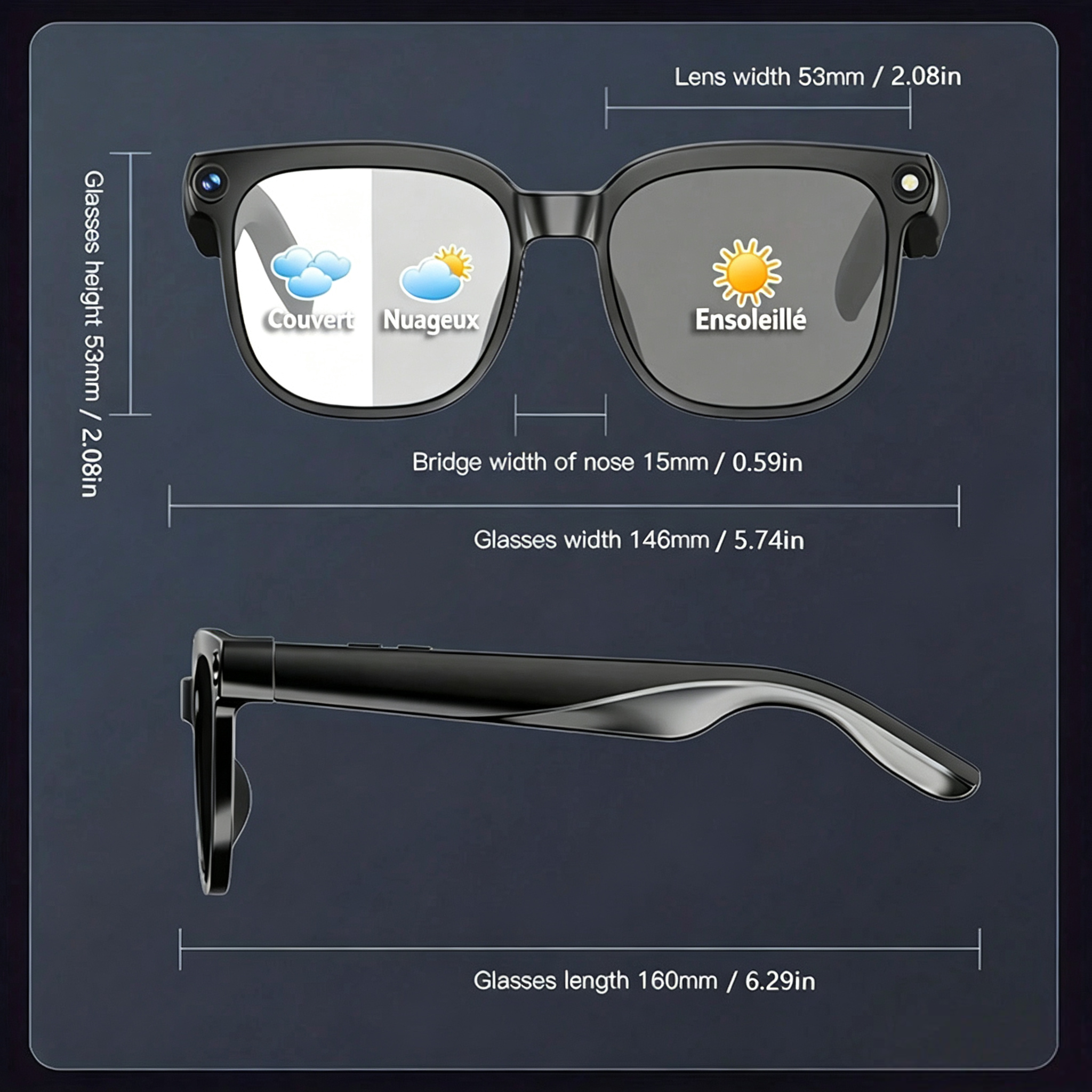 👓Dernier jour ! -50 % sur les lunettes de soleil photochromiques intelligentes Bluetooth avec intelligence artificielle.