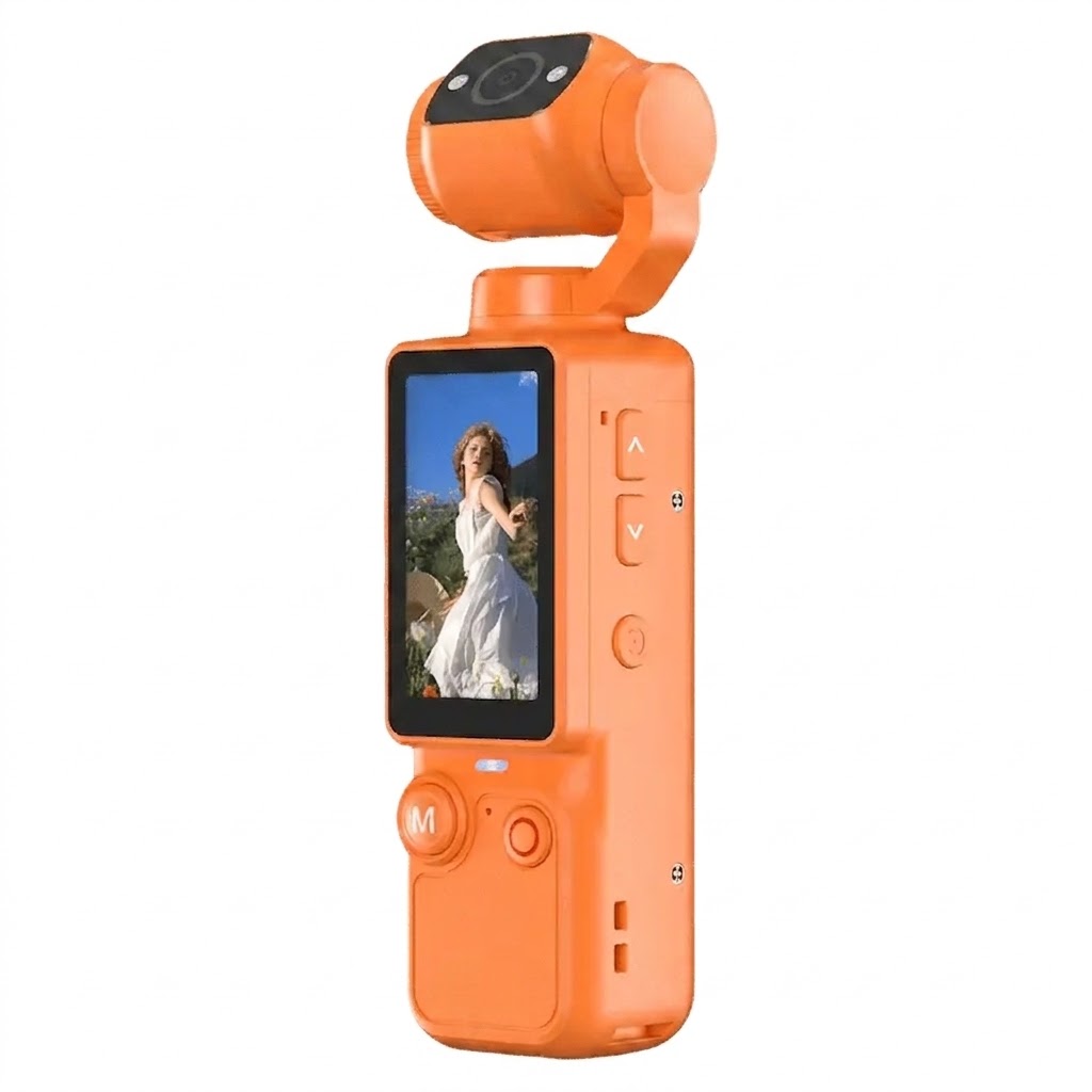 🎥 Upgraded Vlogging Camera – 180° Rotating Lens, Full-Body Video Recorder for Travel, Daily Life & Content Creation