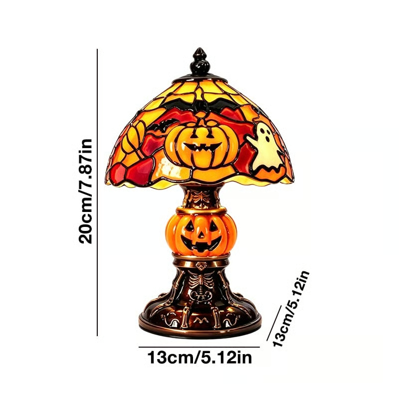 🎃 Bat & Pumpkin Halloween Table Lamp — Light Up Spooky Nights! 🦇✨