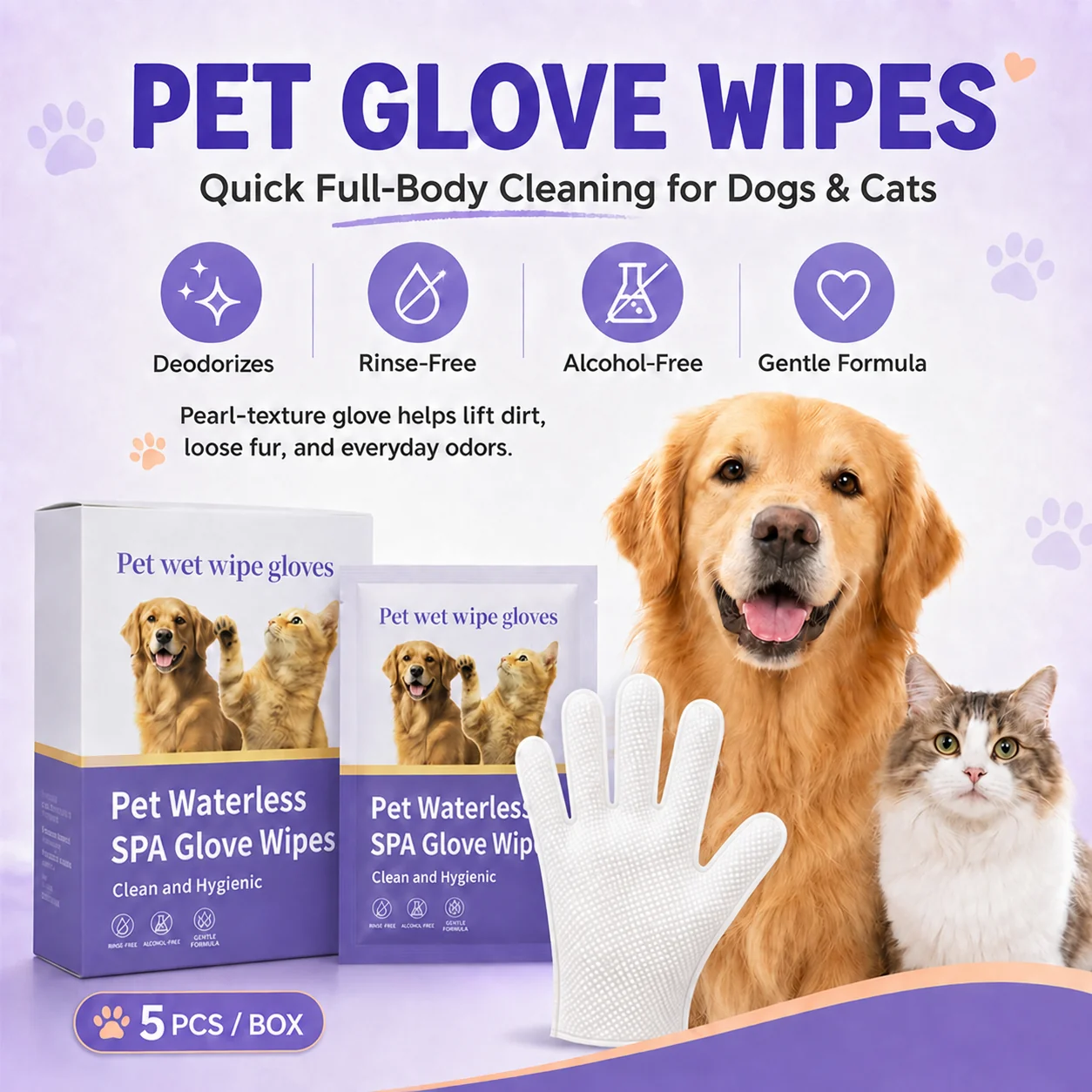 Pet Glove Wipes