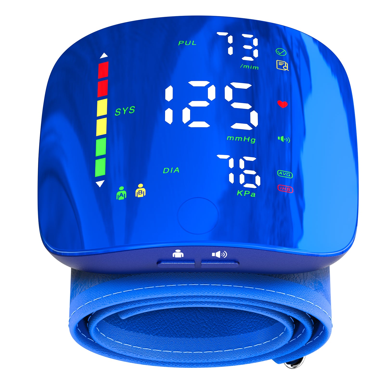 50% OFF – Digital Wrist Blood Pressure Monitor, Rechargeable, Large LED Screen, Voice Function, 2 Users Memory