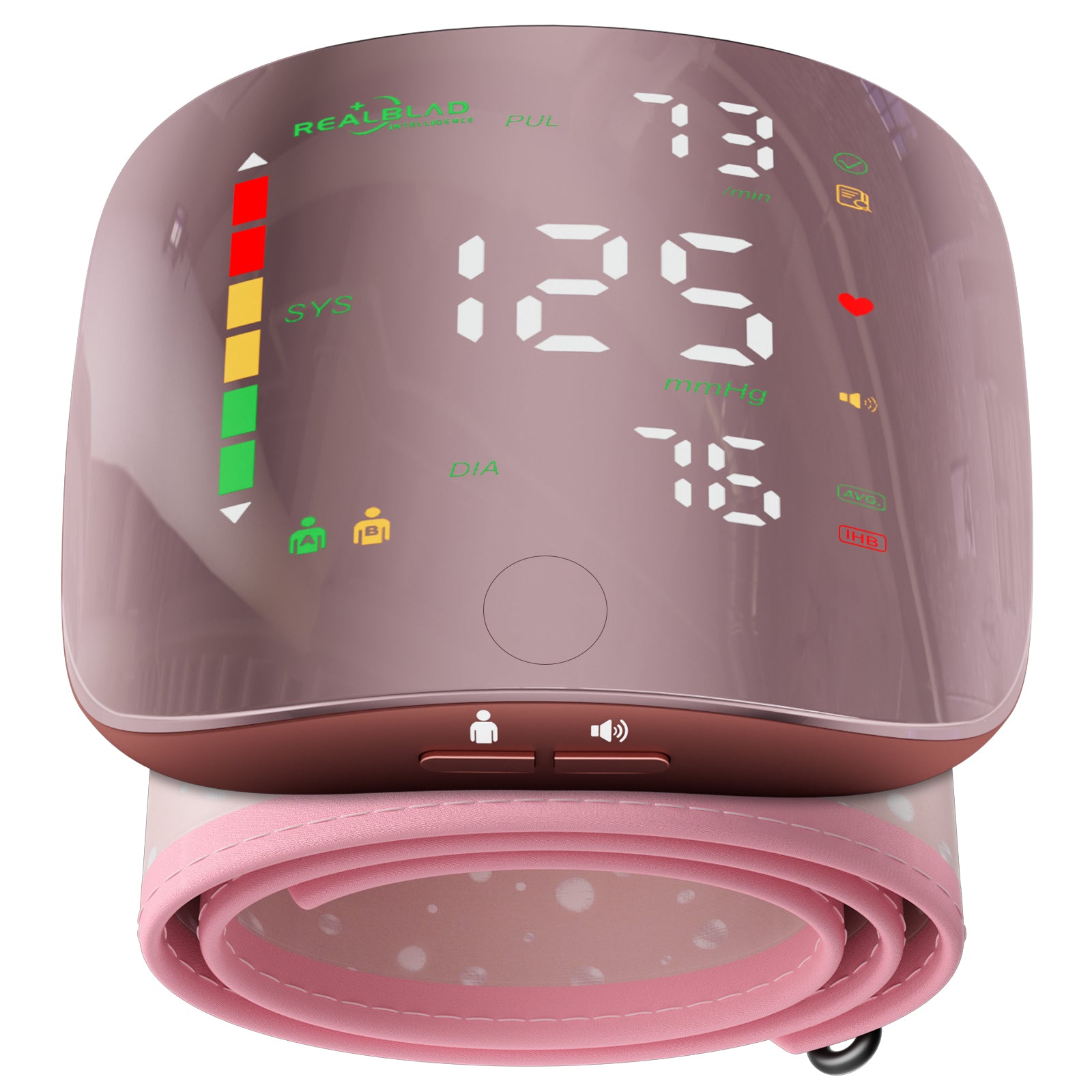 50% OFF – Digital Wrist Blood Pressure Monitor, Rechargeable, Large LED Screen, Voice Function, 2 Users Memory