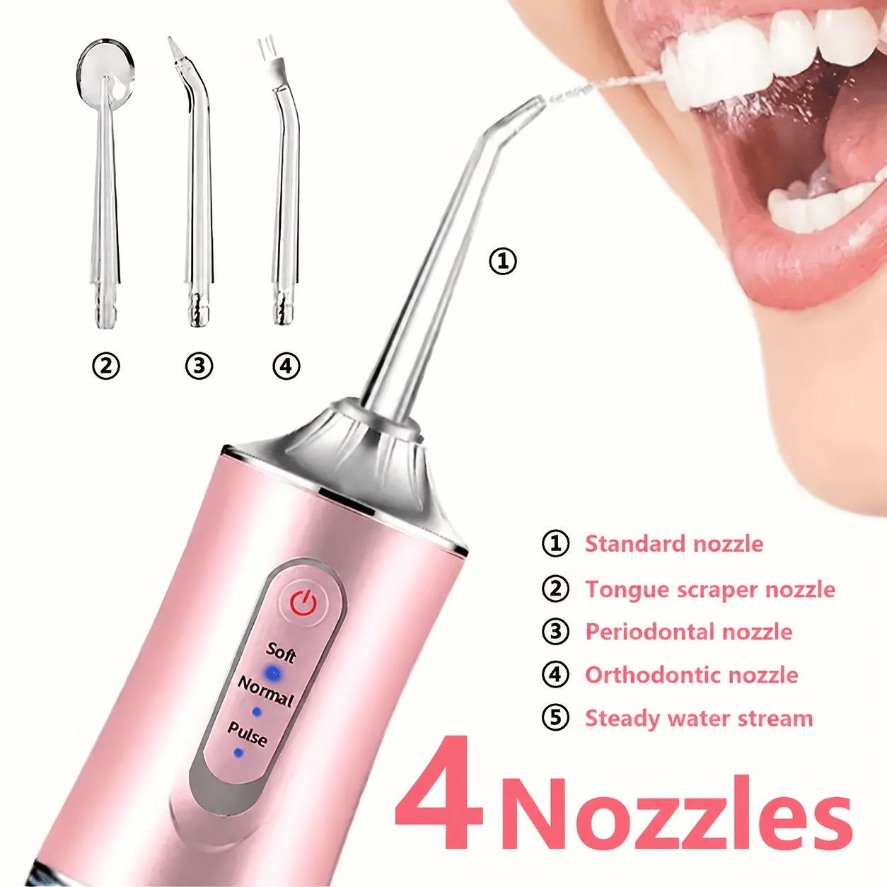 🦷PORTABLE ORAL IRRIGATOR WATER FLOSSER💦