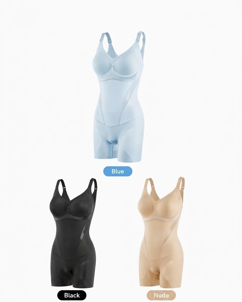 Cooling Tummy Control Butt-Lift Shapewear Bodysuit