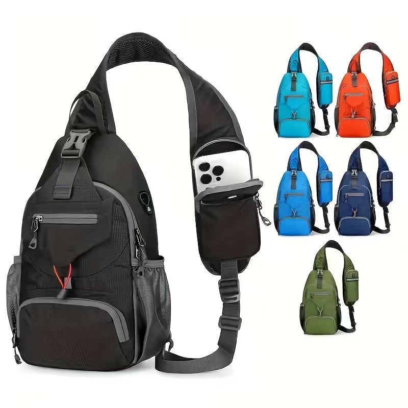 ✨ Perfect for Hiking and Traveling ✨Packable Small Crossbody Sling Backpack with Side Pouch