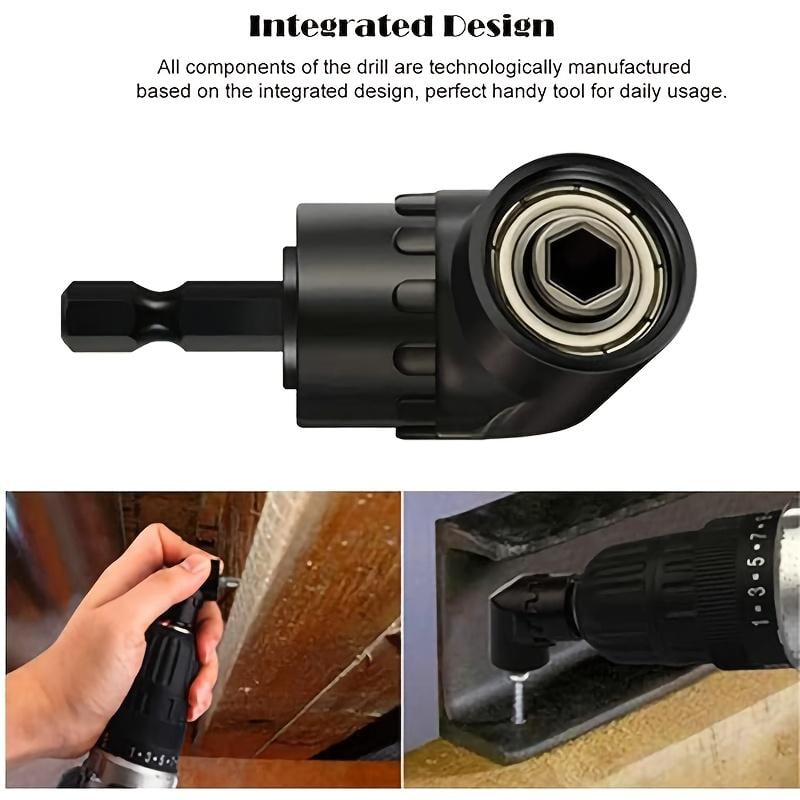 🔥6Pcs Right-Angle Drill Bit Accessory Set🛠️