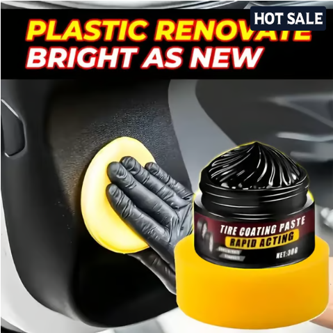 Premium Tire Coating & Trim Restorer: Bring Back The Original Deep Black Shine To Rubber And Plastic