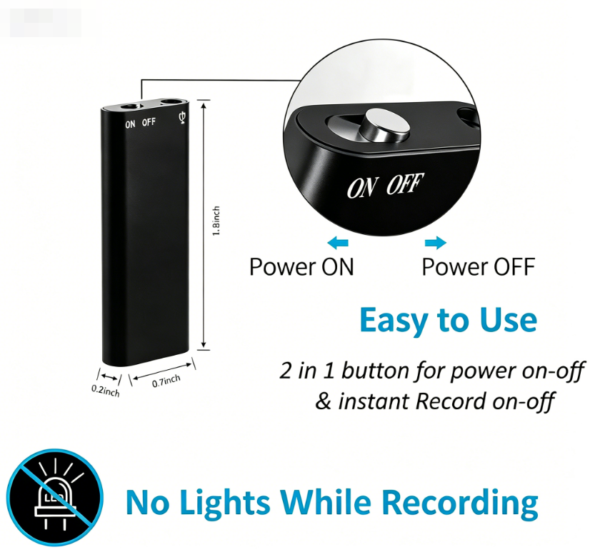 🎙️ 50% OFF NOW ! 🔥 Mini Voice Recorder – Smart Sound Capture, Compact & Easy to Use, Long Battery Life 🔋