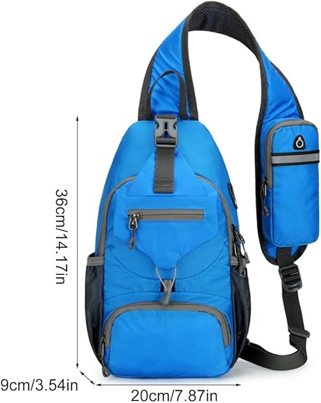 ✨ Perfect for Hiking and Traveling ✨Packable Small Crossbody Sling Backpack with Side Pouch