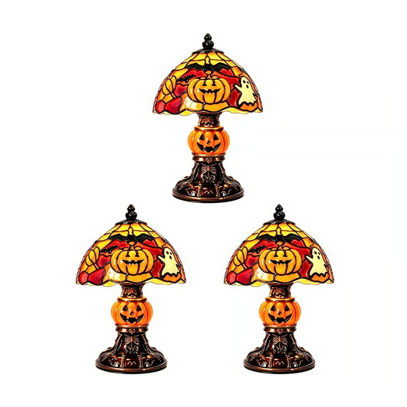 🎃 Bat & Pumpkin Halloween Table Lamp — Light Up Spooky Nights! 🦇✨