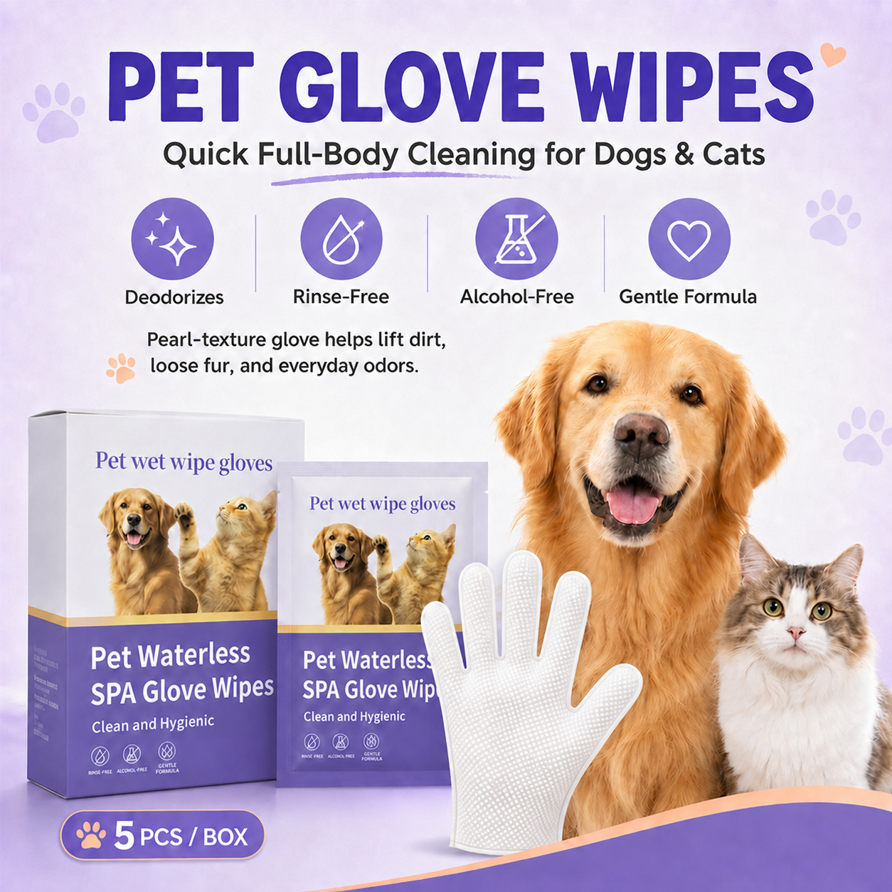 Pet Glove Wipes Banner