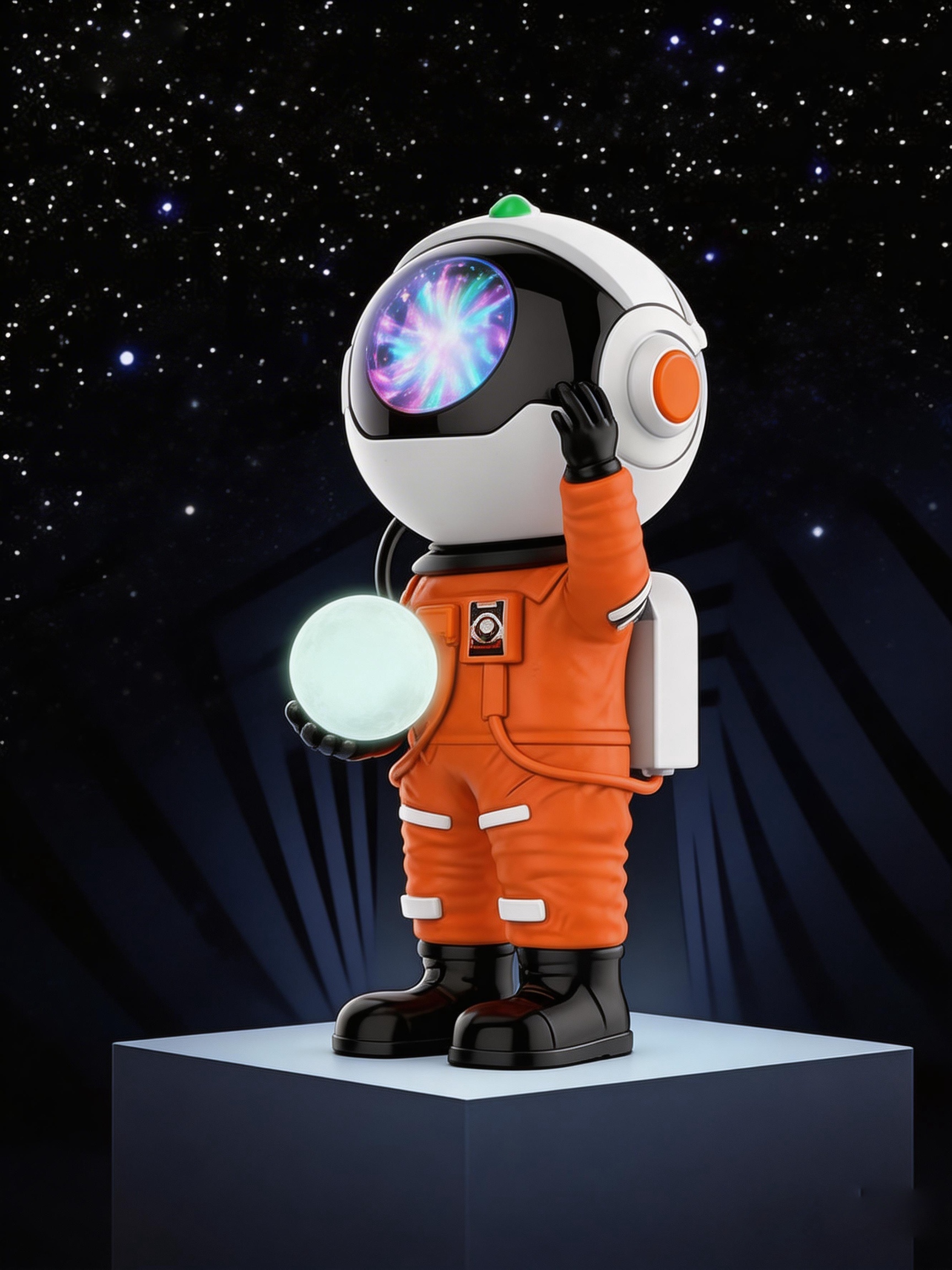 Rossetta Astronaut Galaxy Projector, Star Projector For Bedroom, Led Night Light For Kids Room With Timer And Remote Control, Est Room Decor (, White)