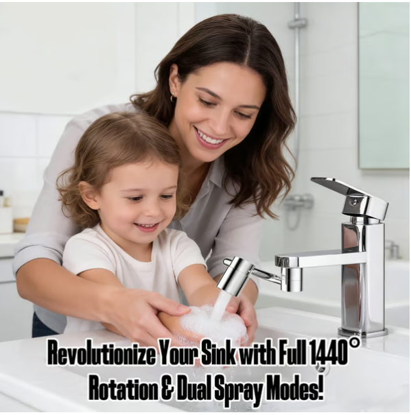 🔥last Day 50% Off🔥swivel Rotatable Tap Aerator Extension 2-mode Splash All-angle Precision Control