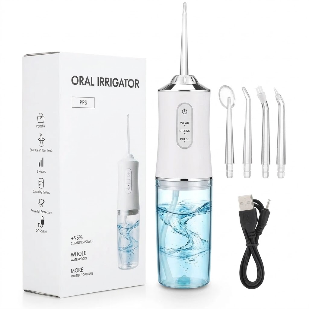 PORTABLE ORAL IRRIGATOR WATER FLOSSER