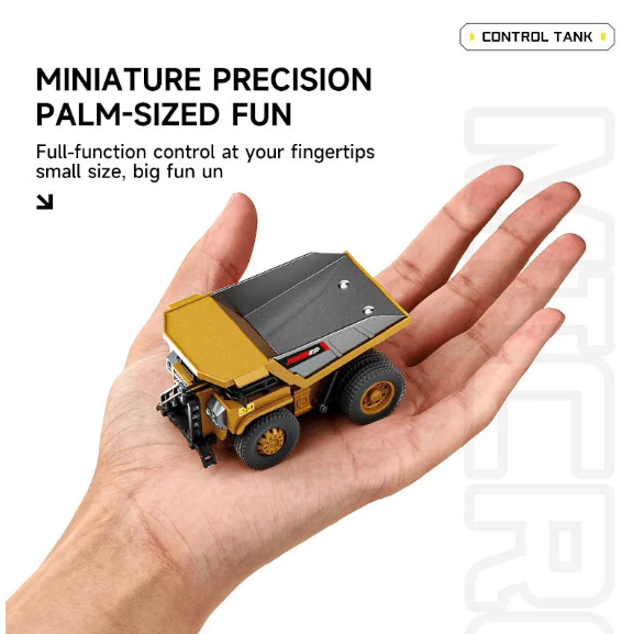 🚜 1:64 Premium Alloy Mini Rc Construction Set – Forklift, Excavator & Dump Truck