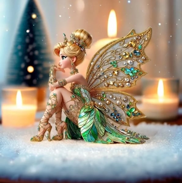 Enchanted Fairy Christmas Figurine 🧚‍♀️