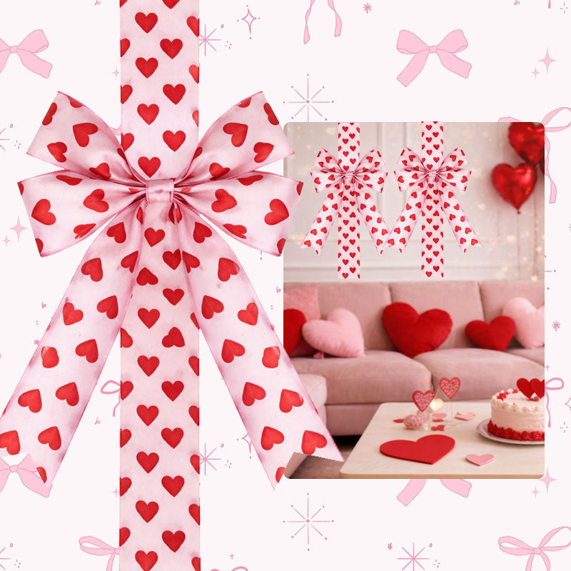❤️ Valentine Cabinet Ribbon Bows