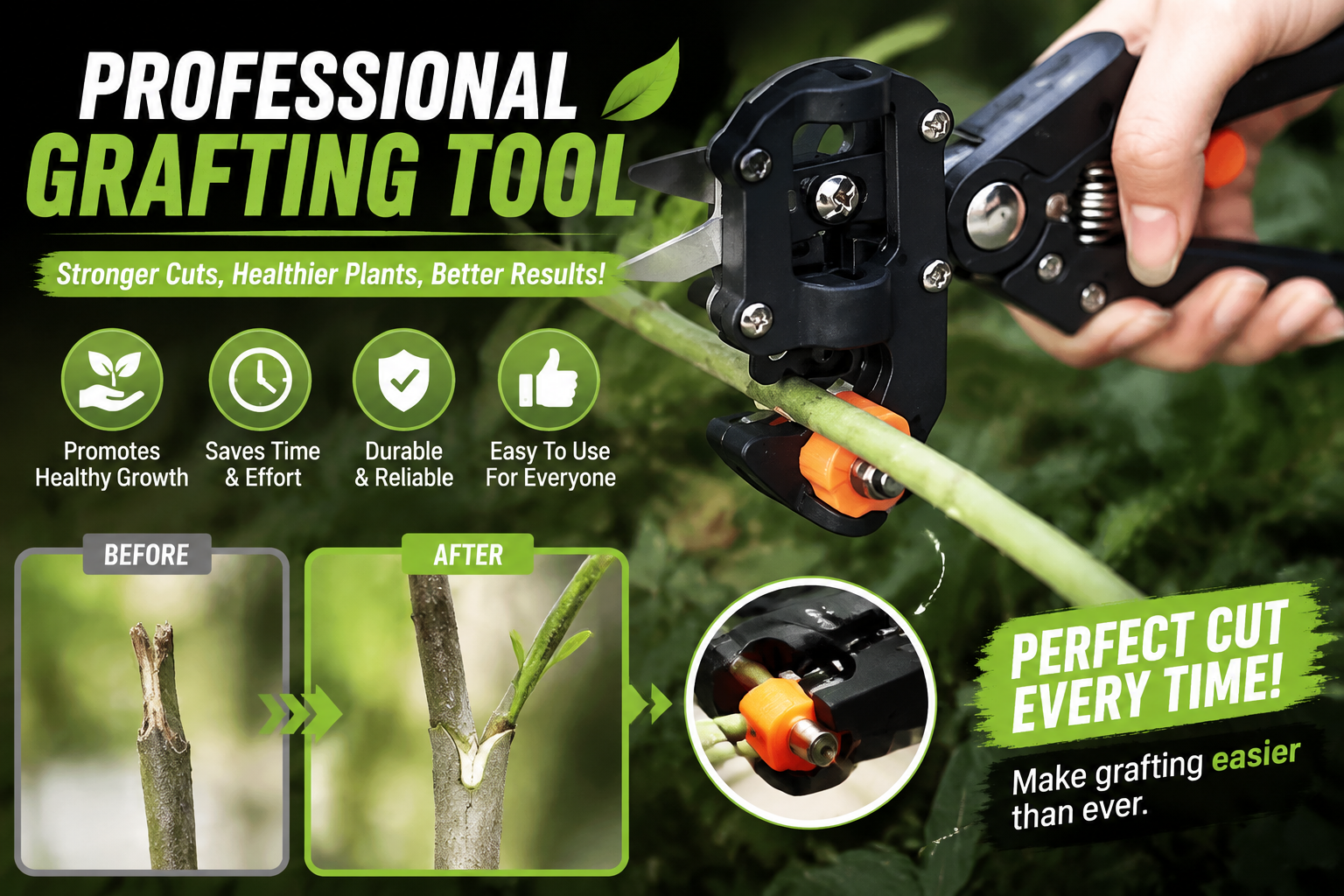 2-in-1 Professional Grafting & Pruning Tool Kit