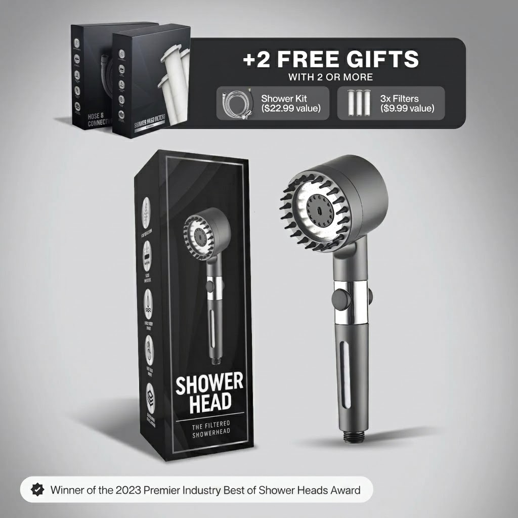 🚿THE FILTERED SHOWERHEAD | Soft Skin & Hair Filter Shower Head