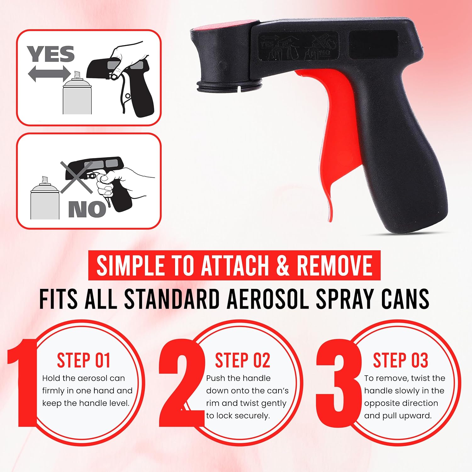 Paint Spray Guns Handle, Pistol Grip Trigger Aerosol Spray Paint Can Gun Handle
