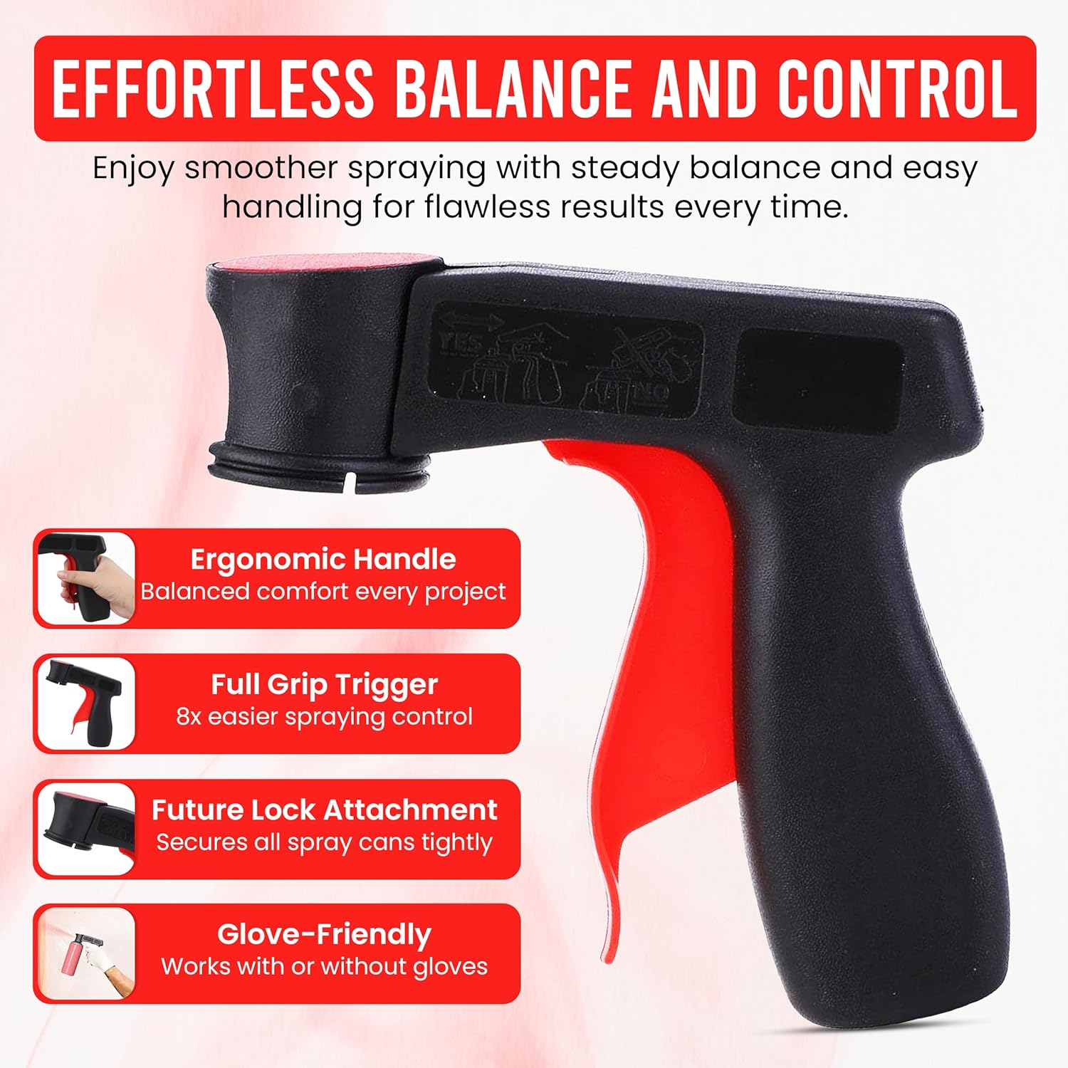 Paint Spray Guns Handle, Pistol Grip Trigger Aerosol Spray Paint Can Gun Handle