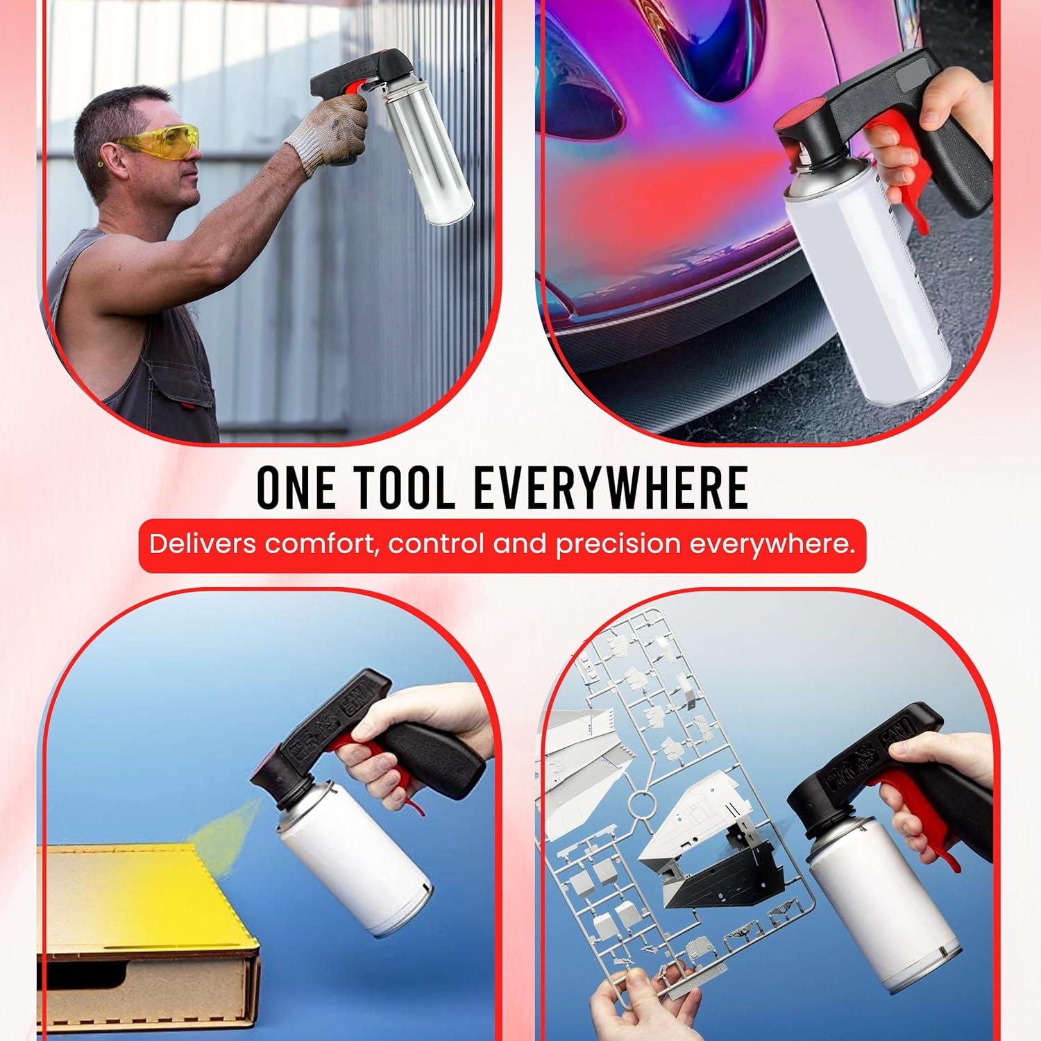 Paint Spray Guns Handle, Pistol Grip Trigger Aerosol Spray Paint Can Gun Handle