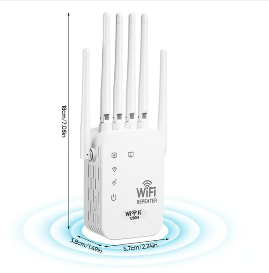 🔥📶wifi Extender 6-antenna Strong Signal🚀⚡