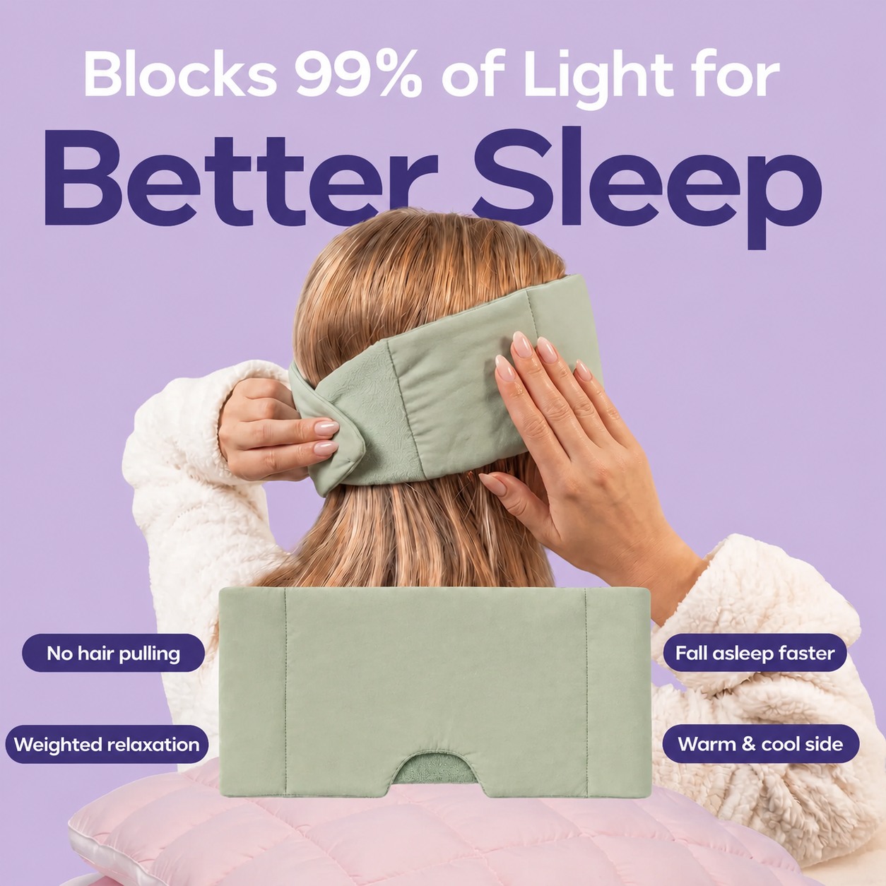 🌙Adjustable Weighted Eye Mask