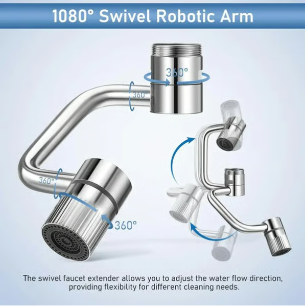 🔥last Day 50% Off🔥swivel Rotatable Tap Aerator Extension 2-mode Splash All-angle Precision Control