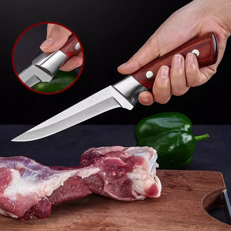 Sharp High Carbon Stainless Steel Kitchen Knives with Ergonomic Handle 