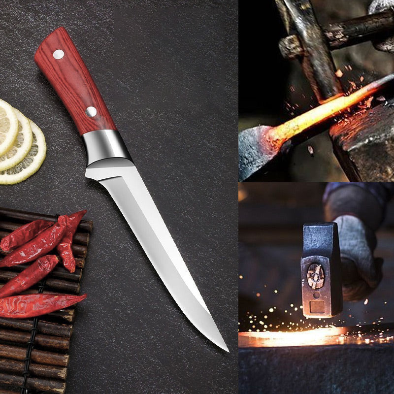 Sharp High Carbon Stainless Steel Kitchen Knives with Ergonomic Handle 