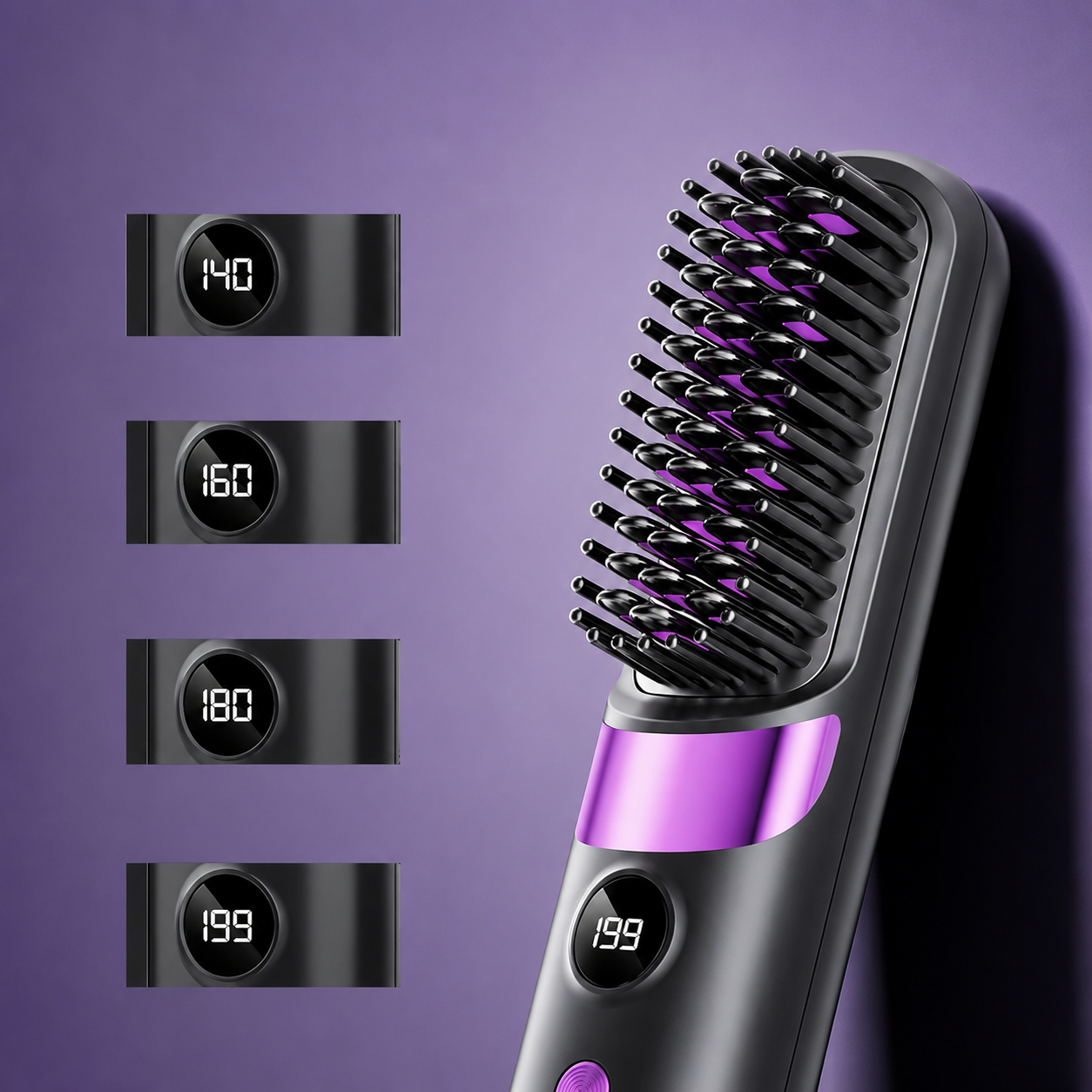 3-in-1 Portable Cordless Hair Straightener Comb