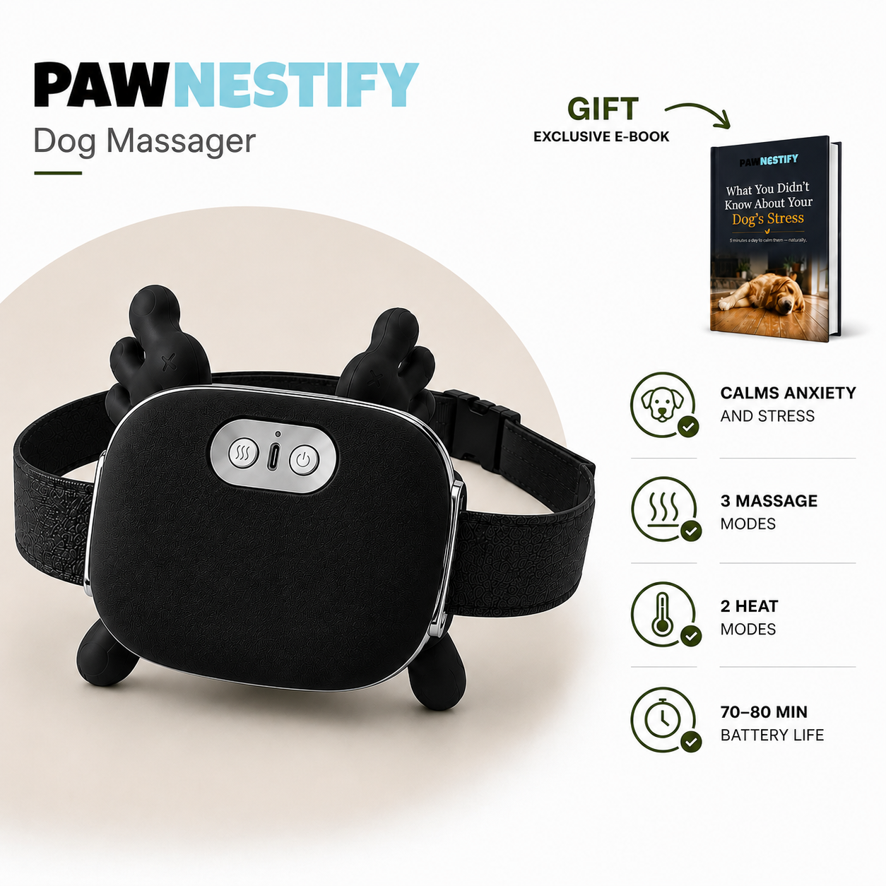  Dog Calming Massager