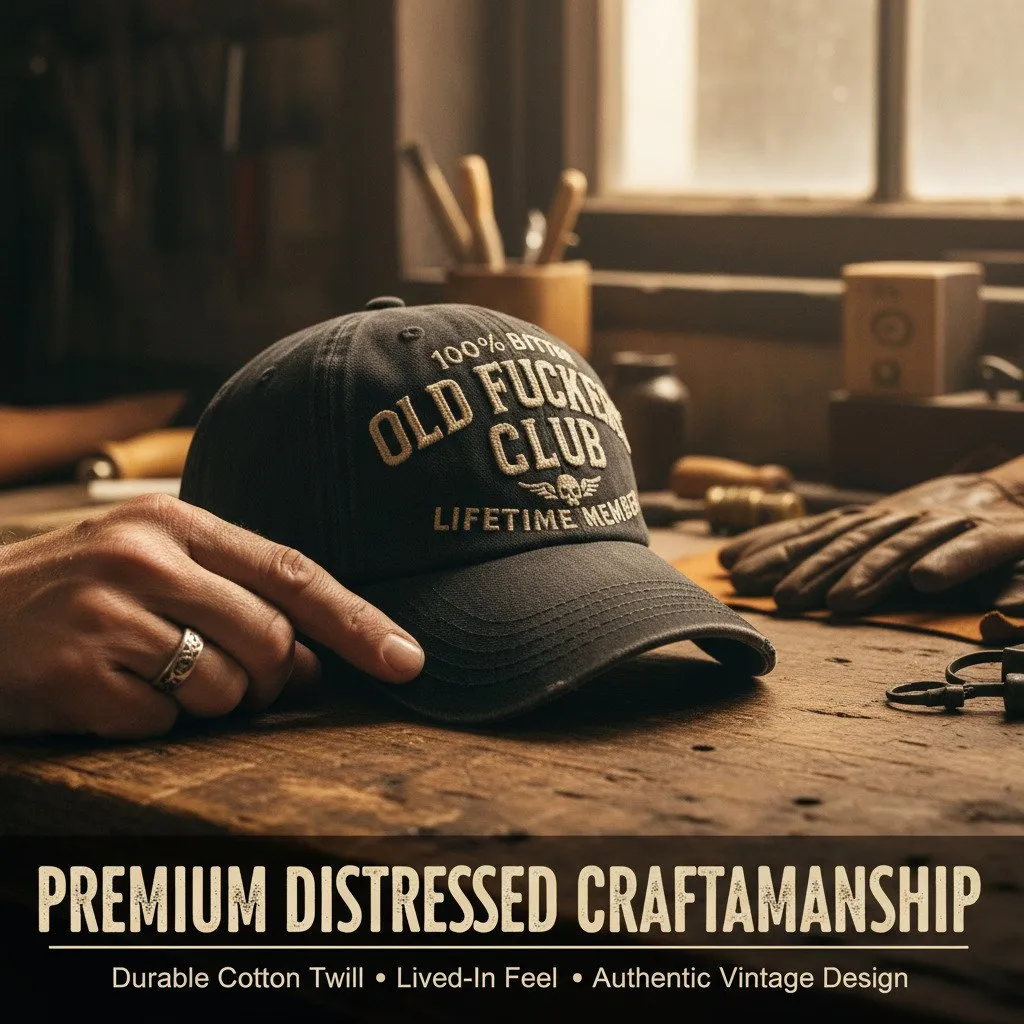 2026 Vintage Distressed "old Club" Lifetime Member Cap