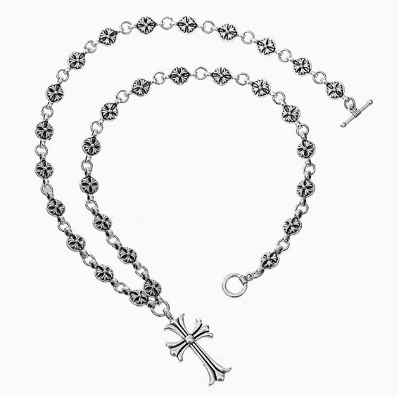 Classic Chrome Hearts Cross Necklace—A Blend of Faith and Art