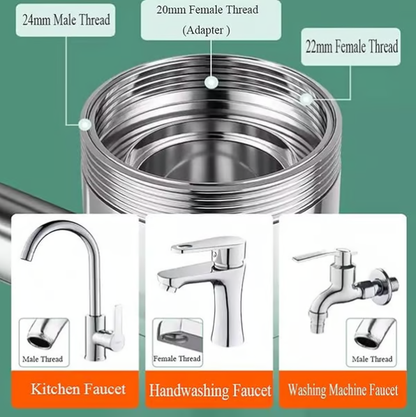 🔥last Day 50% Off🔥swivel Rotatable Tap Aerator Extension 2-mode Splash All-angle Precision Control
