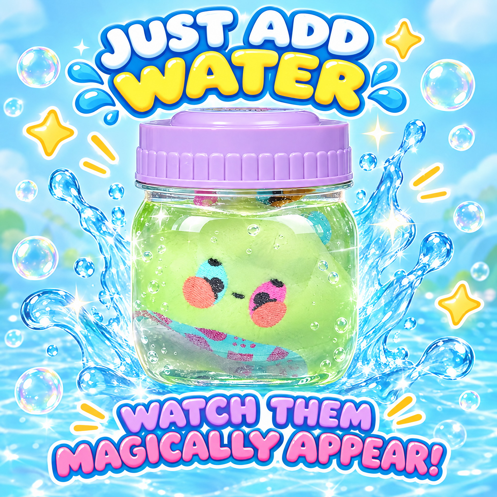  🥰Last Day Discount: 50% OFF🔥Surprise Reveal Squishy Characters | The Water Reveal Toy That Brings Magic To Life