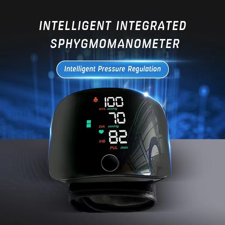 50% OFF – Digital Wrist Blood Pressure Monitor, Rechargeable, Large LED Screen, Voice Function, 2 Users Memory