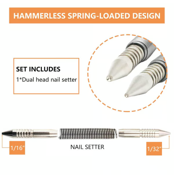 Dual Head Combo Nail Setter
