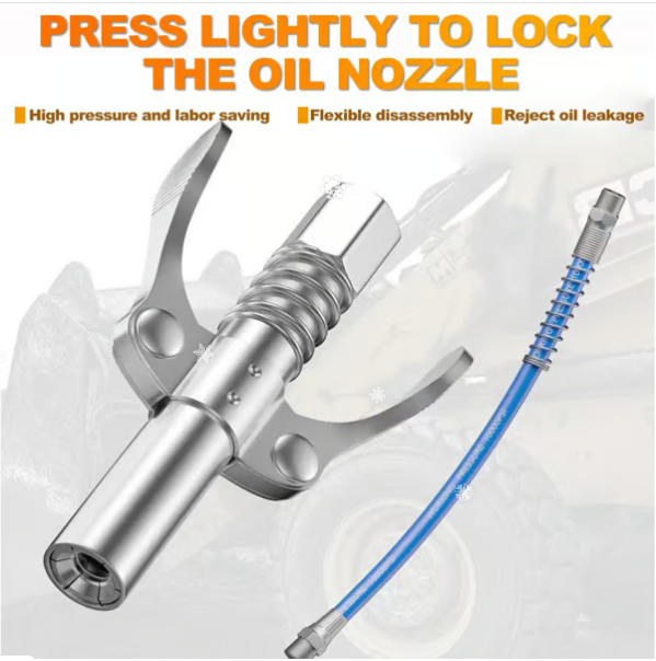 Double Handle High Pressure Quick Release Grease Coupler