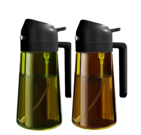 2 Count 2 In 1 Oil Sprayer 16oz/470ml - Light-blocking Dark